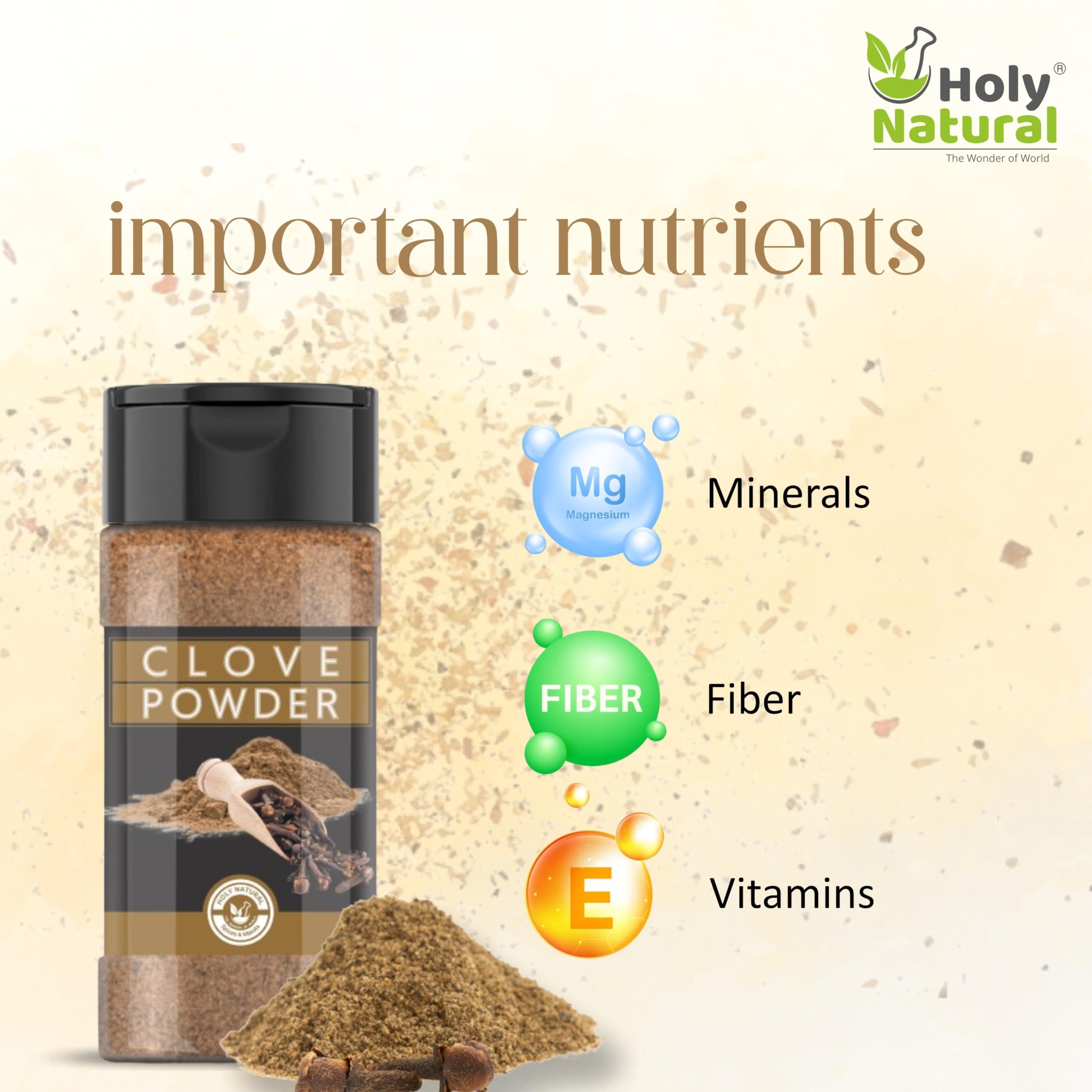 Holy Natural - The Wonder of World 100% Pure and Natural Clove Powder - 100 GM
