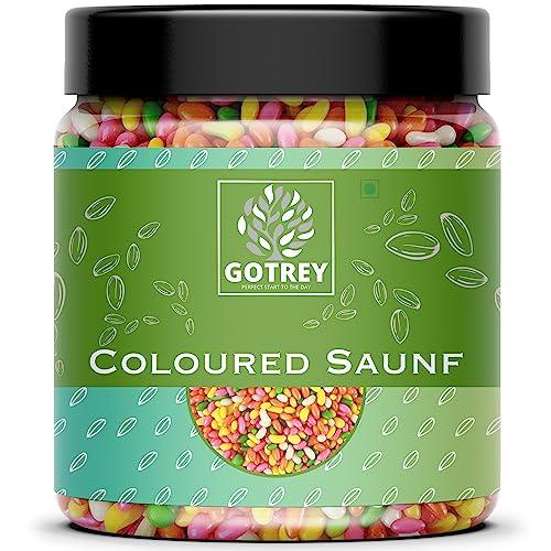 GOTREY GOTERY Traditional Mutli Colorful Saunf Mukhwas Sugar Coated Sweet Fennel Seeds Mouth Freshener Family Pack 200 Gm