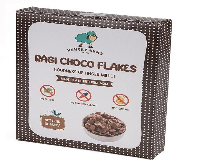 Hungry Bums Hungry Bums Crunchy Ragi Choco Flakes (Pack Of 3-300gm each) | Tasty and Healthy Breakfast Cereal with Goodness of Finger Millet | Rich in Protein and Fibre | Not Fried, No Maida, No Added Color