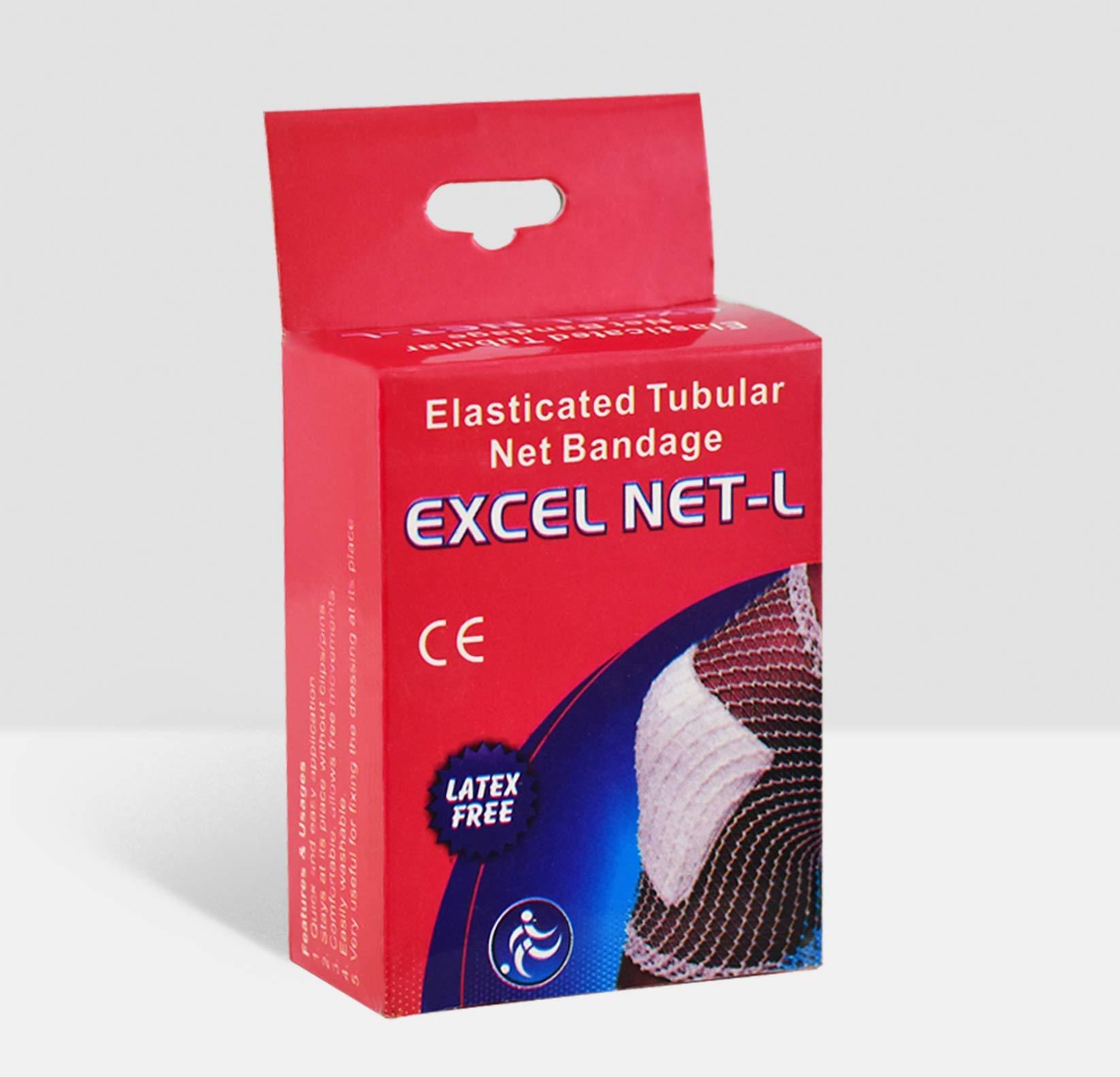 DR SABHARWAL'S Dr Sabharwal\'s Elasticated Tubular Net Bandage Elastic Net Wound Dressing, Tubular Gauze Stretch Bandage First-aid Dressing Wrap, Veterinary Size (3cm x 10m)