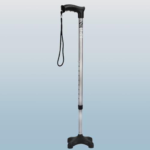 NavaFresh Basics Height Adjustable Walking Stick | Ideal for Senior Citizen, Old Elderly People, Patients