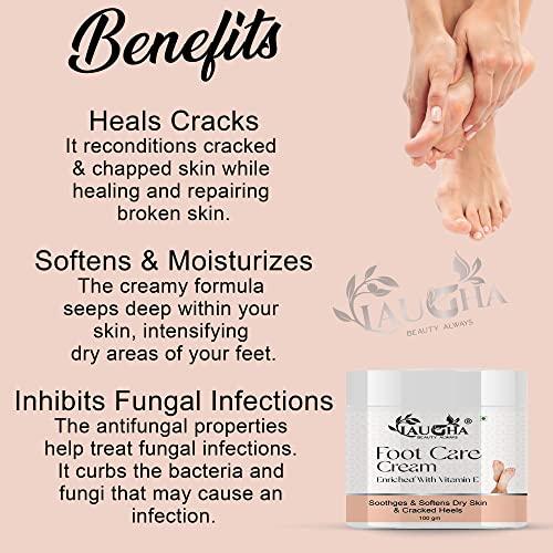 LAUGHA Laugha Feet Crack Heel Repair Cream Smooth Foot Crack Cracked Heel Repair Foot Cream Healing & Soothing Of Cracked Heels (PACK OF 1 jAR 100 GM)