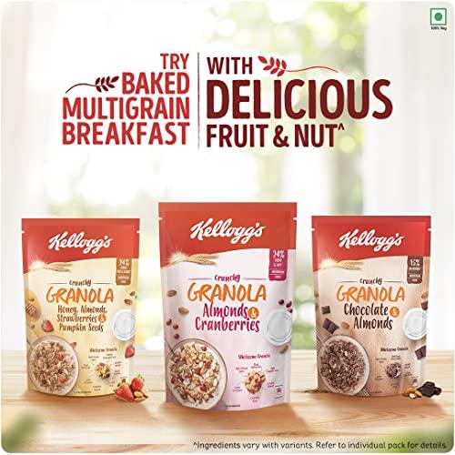 Kellogg's Kellogg\'s Combo, Kellogg\'s Crunchy Granola Almonds and Cranberries 460g and Kellogg\'s Crunchy Granola Honey, Almonds, Strawberries & Pumpkin Seeds, 450 g