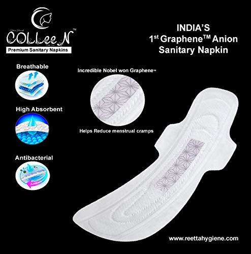 COLEEN Premium Sanitary Napkins COLEEN Premium Sanitary Napkins Graphene Anion Sanitary Napkins 330 mm -6 Numbers