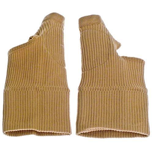 wowobjects WowObjects 1 Pair Beige Color Arthritis Gloves Medical Wrist Thumbs Hands Splint Support Brace Stabiliser Arthritis