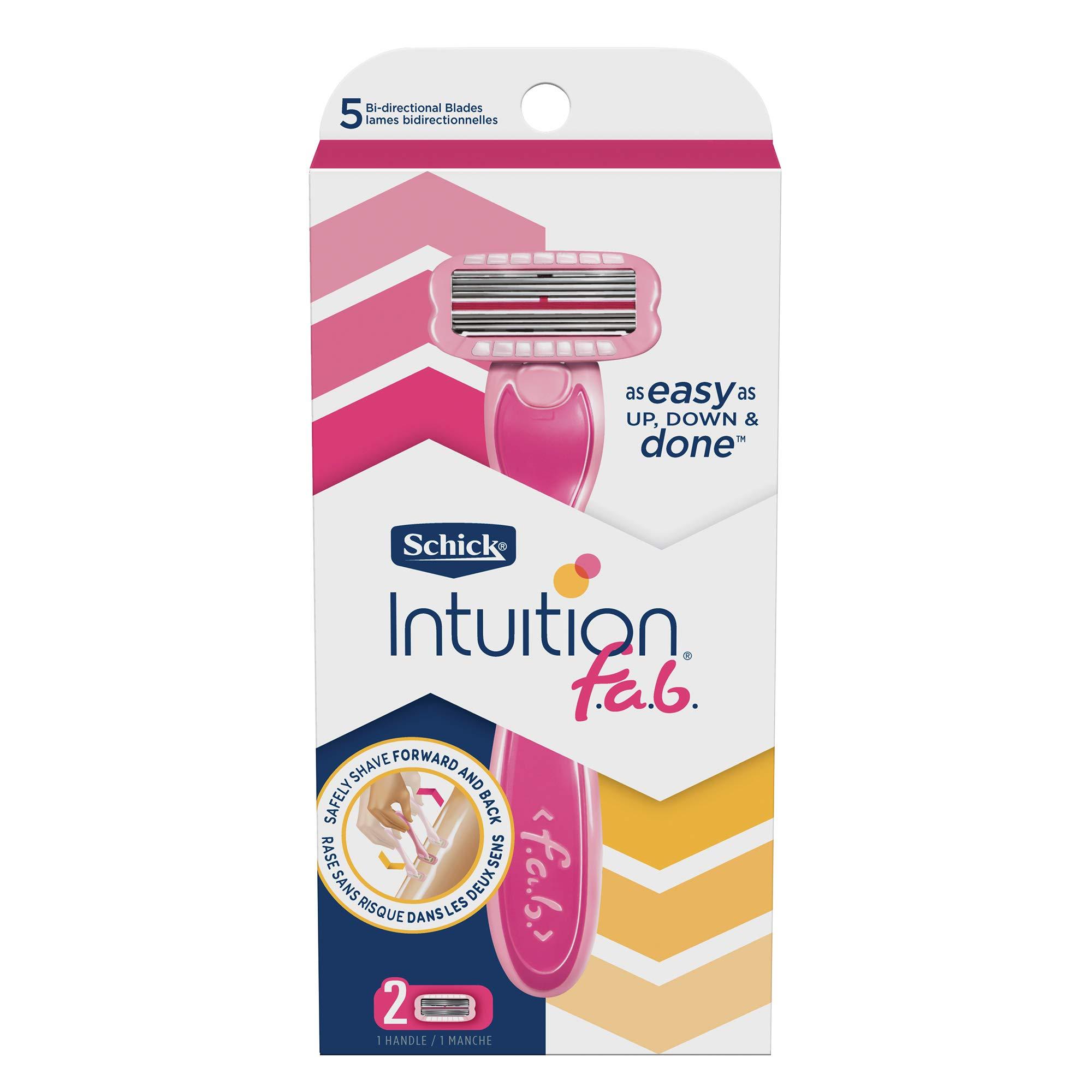 Intuition Schick Intuition f.a.b. Women Razor Handle (Pack of 2)