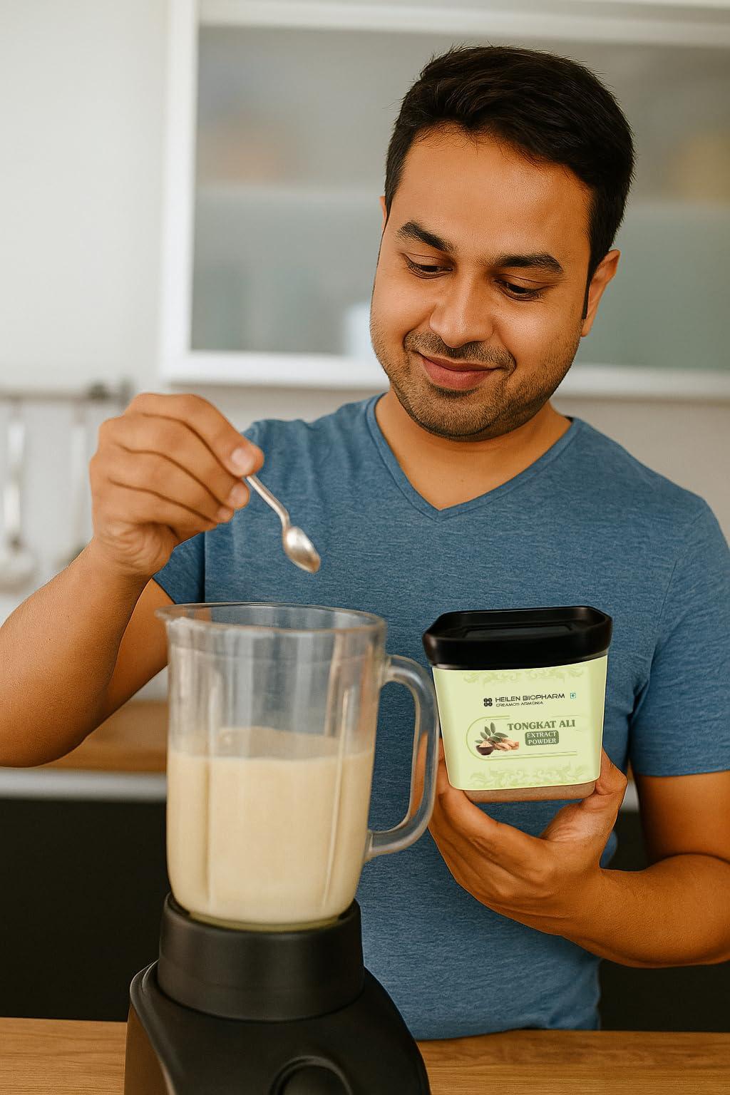 HEILEN BIOPHARM Heilen Biopharm Long Jack Tongkat Ali Root Extract Powder 100:1 TestoPump with 5% Active Eurycomanone For Stamina & Energy Boost - 50 g