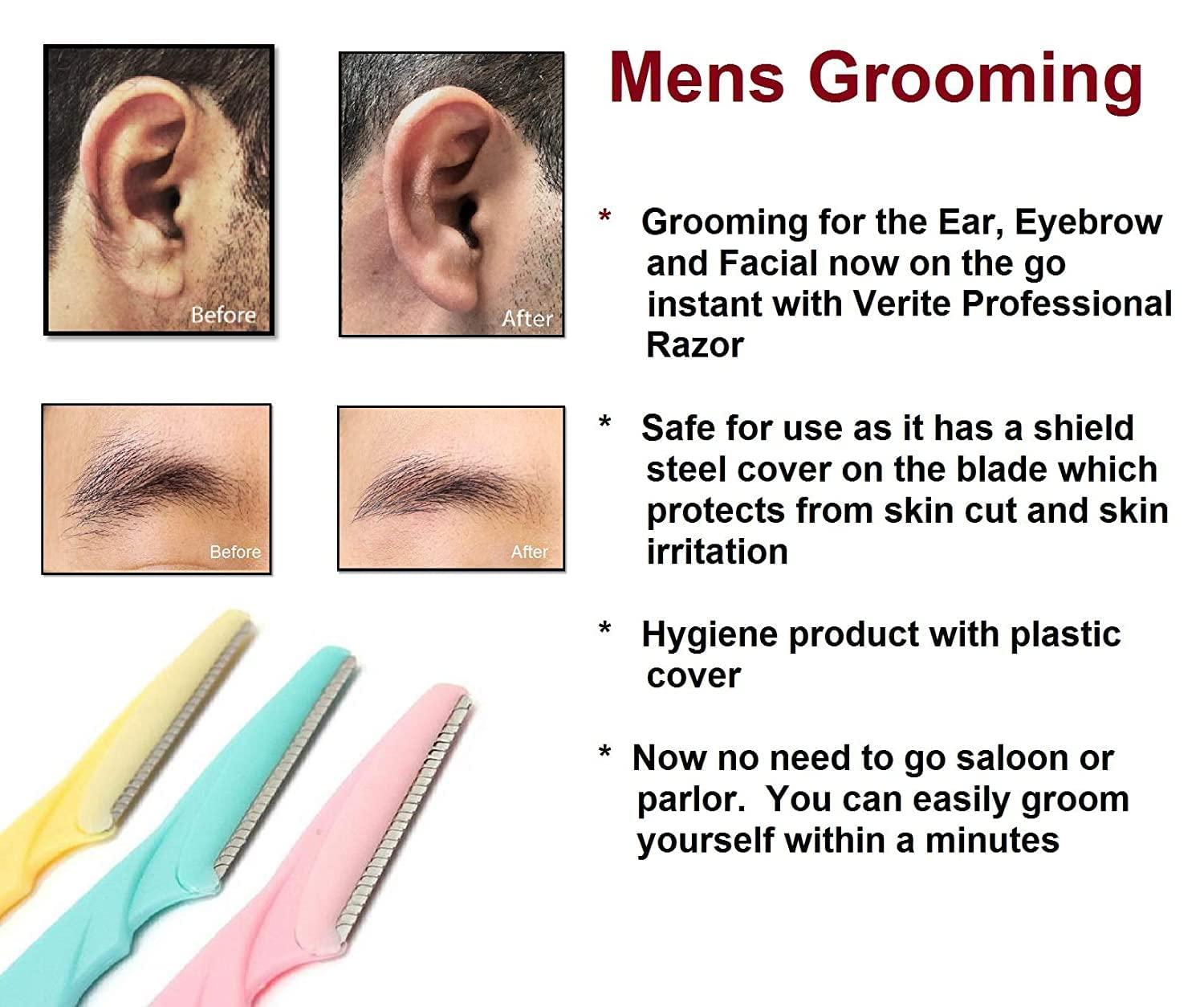 P K Enterprise Professional Eyebrow Shaper/Facial Razor for Women, Pack of 6