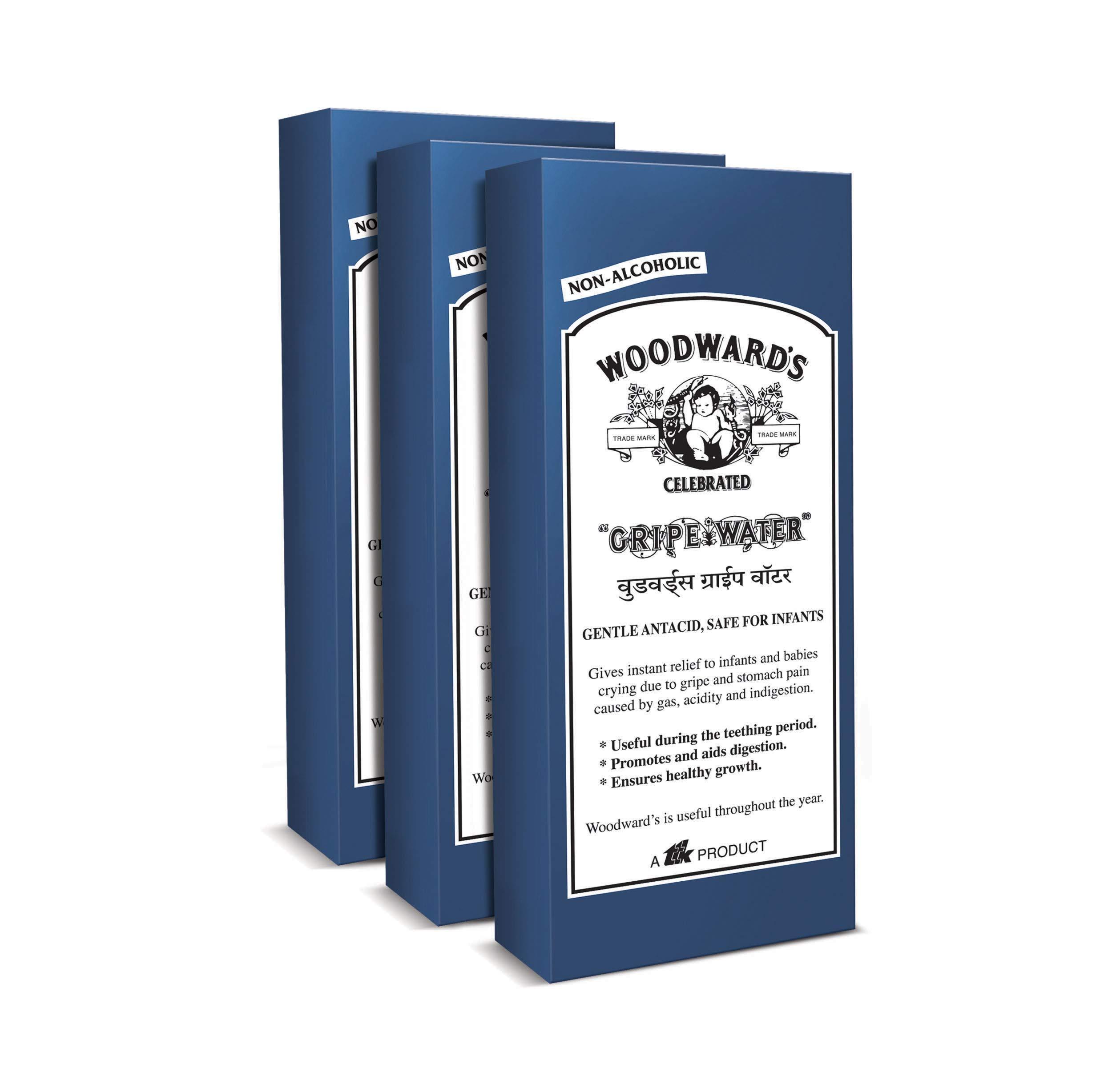 Woodwards Woodwards Gripe Water 200 ml (Pack of 3) Royal Blue (WGWCombo1)