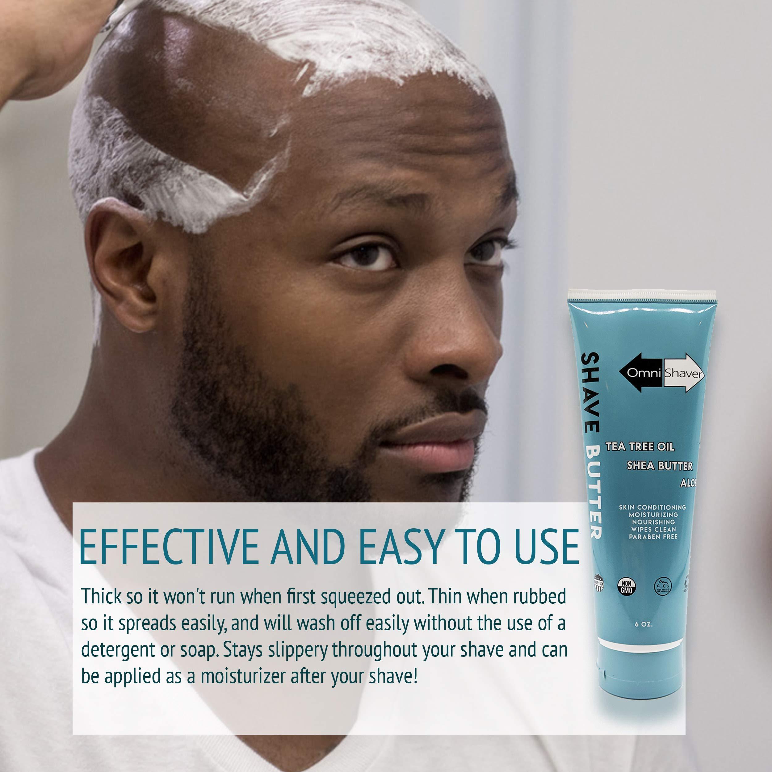 OmniShaver OmniShaver Shave Butter - The BEST Shaving Cream for Head Arms Legs and Body - Head Shaving Soap