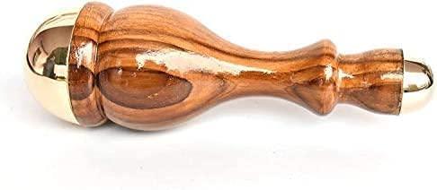 HEALTHANDWEALTH HealthAndWealth Detox Bronze Kansa Wand Body and Foot Massager | Unique Design - 2 in 1 Massager with Two Different Sizes of Kansa Cups. Comfortable Grip