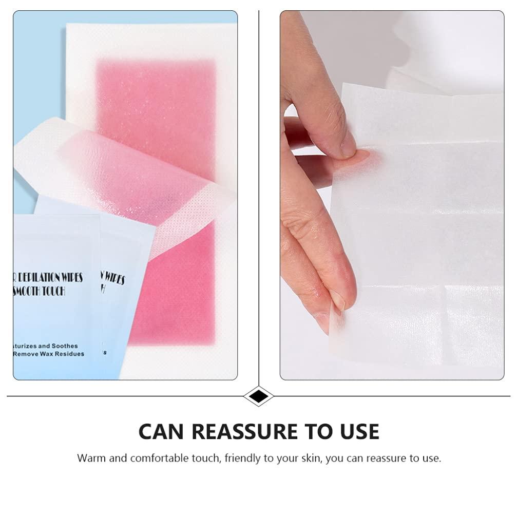 Minkissy Minkissy Prep Pads Wax Removal Wipes Wax Remover Individually Wrapped Oil Wipes After Waxing Finishing Wipes Wax Depilation Supplies For Home Salon Summer 20PCS