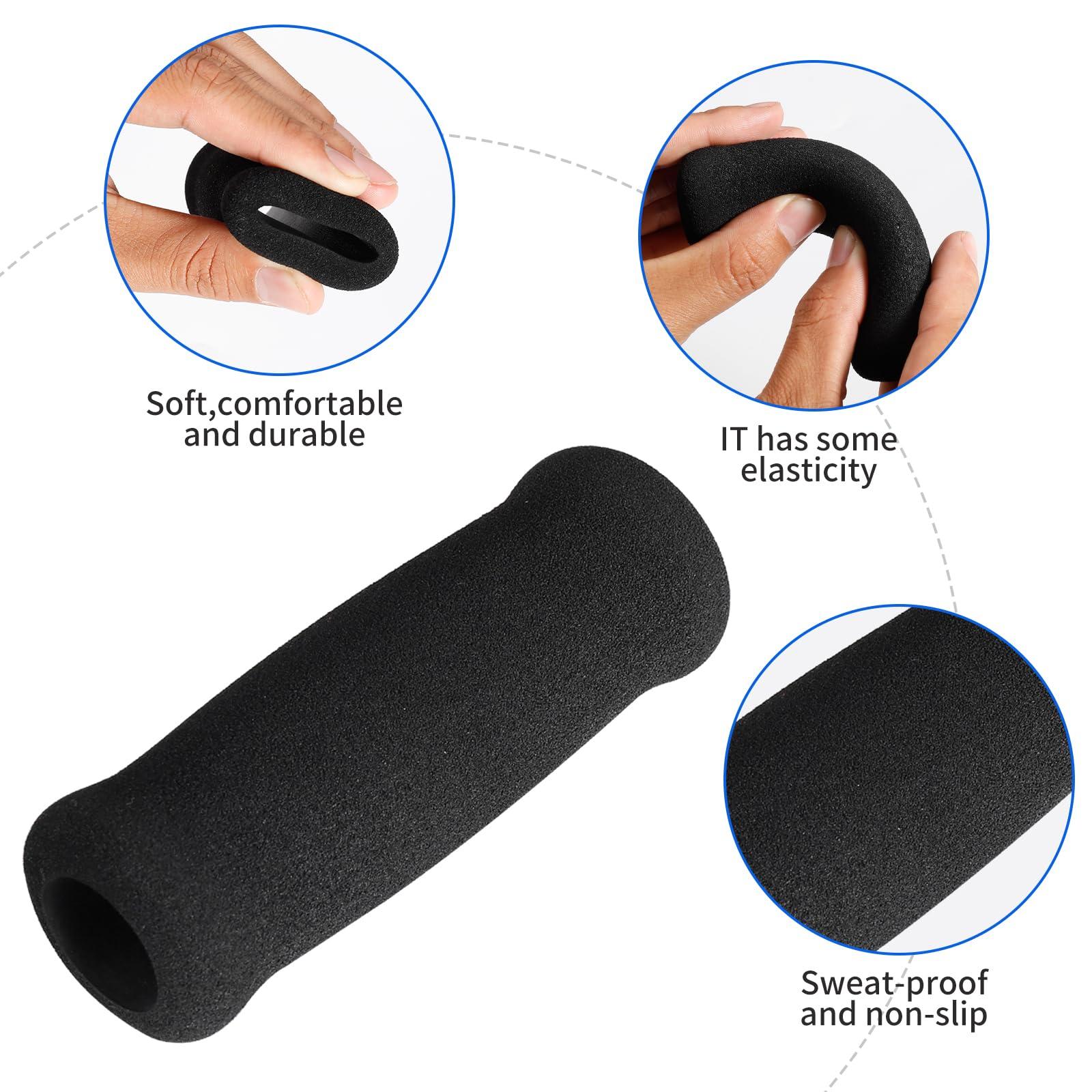 ANCKNE Cane Grip Replacement Cane Grip Offset Cane Grips Walking Cane Hand Grip Foam Handle for Cane 0.8Inch