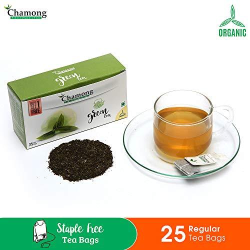 Chamong Chamong Green Tea - Staple-Free, 25+25 Regular Tea Bags (Pack of 2)
