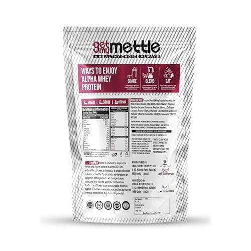 swasthum Getmymettle| Alpha Whey Protein|35.06g Protein|Whey Protein |Kesar Pista Delight,907G