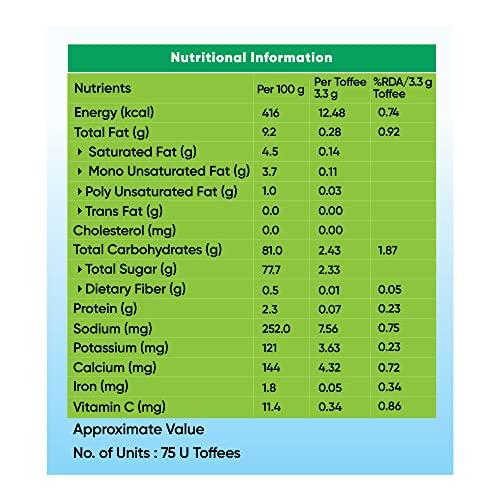 DR. VAIDYA'S Dr. Vaidya\'s Chyawan Toffees | Chyawanprash For Kids | Helps Boost Immunity & Improves Digestion | Contains Amla & Giloy | (75 Toffees Each) Pack of 1