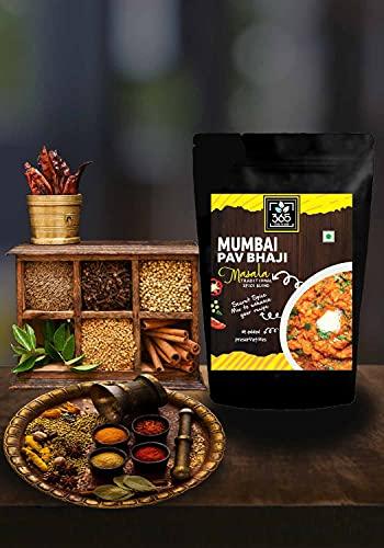 365 STORE TO DOOR 365 STORE TO DOOR Indian Spice - Mumbai Pav Bhaji Masala, 250 gm | Homemade Powdered | for Healthy Cooking | Ready to use | All Seasonings Spices | Pure & Hygiene | Mumbai Special Taste | Spice Mix