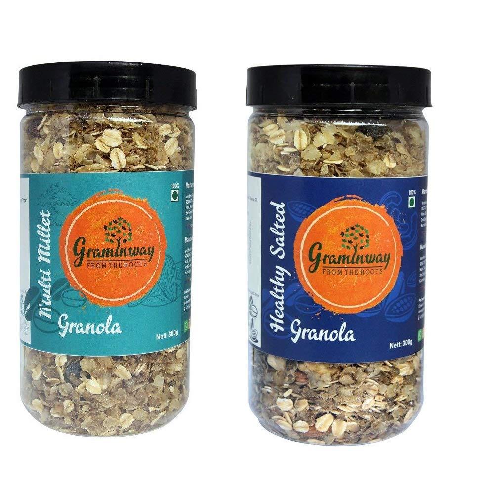 Graminway Graminway Multi Millet & Healthy Salted Granola, 2 x 300 g