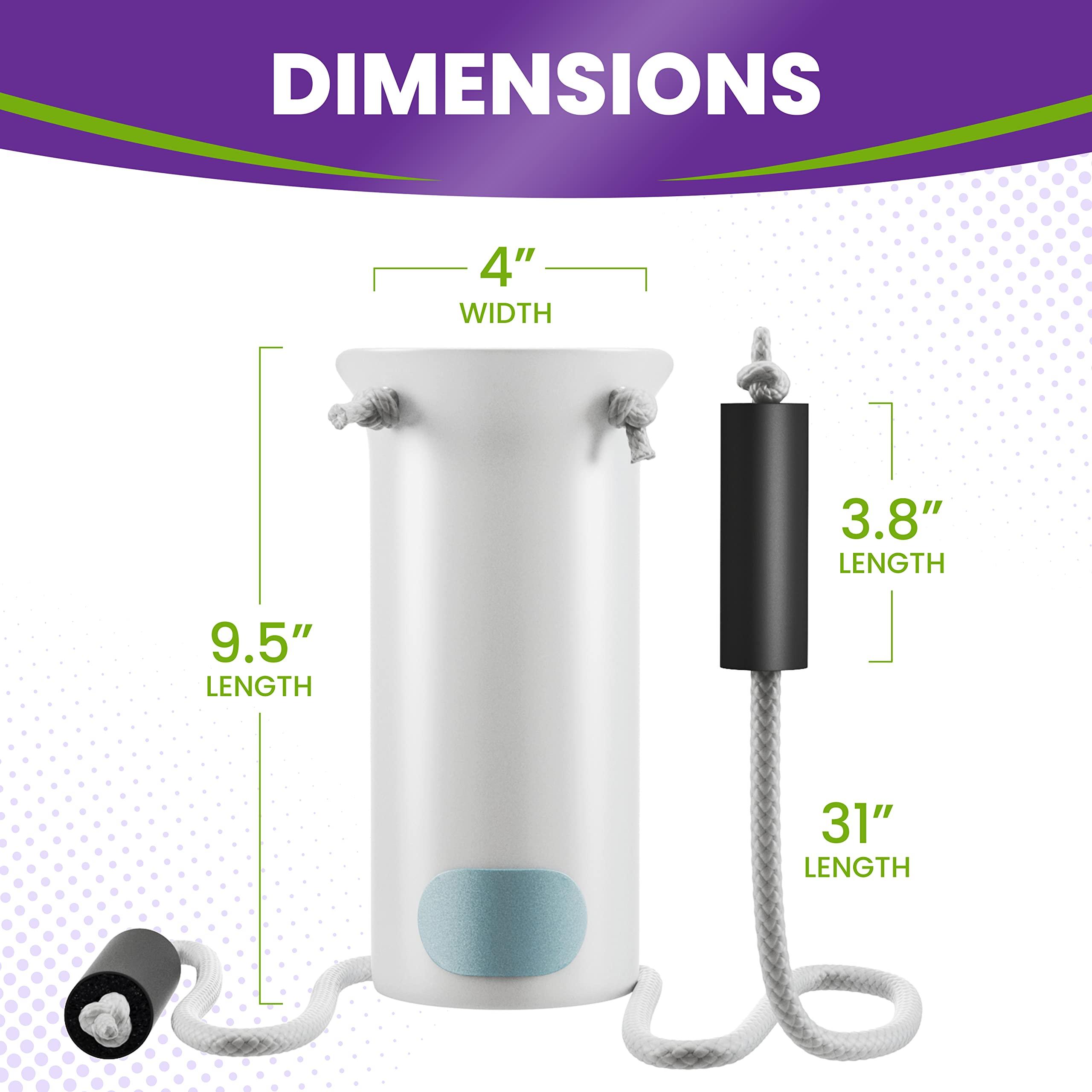 MARS Wellness Mars Wellness Deluxe Molded Sock Aid Donner - Foam Grip Handles - 31\" Adjustable Cords - Compression Sock Helper Stocking Slider - Elderly, Senior, Pregnant Diabetics - 1 Pack