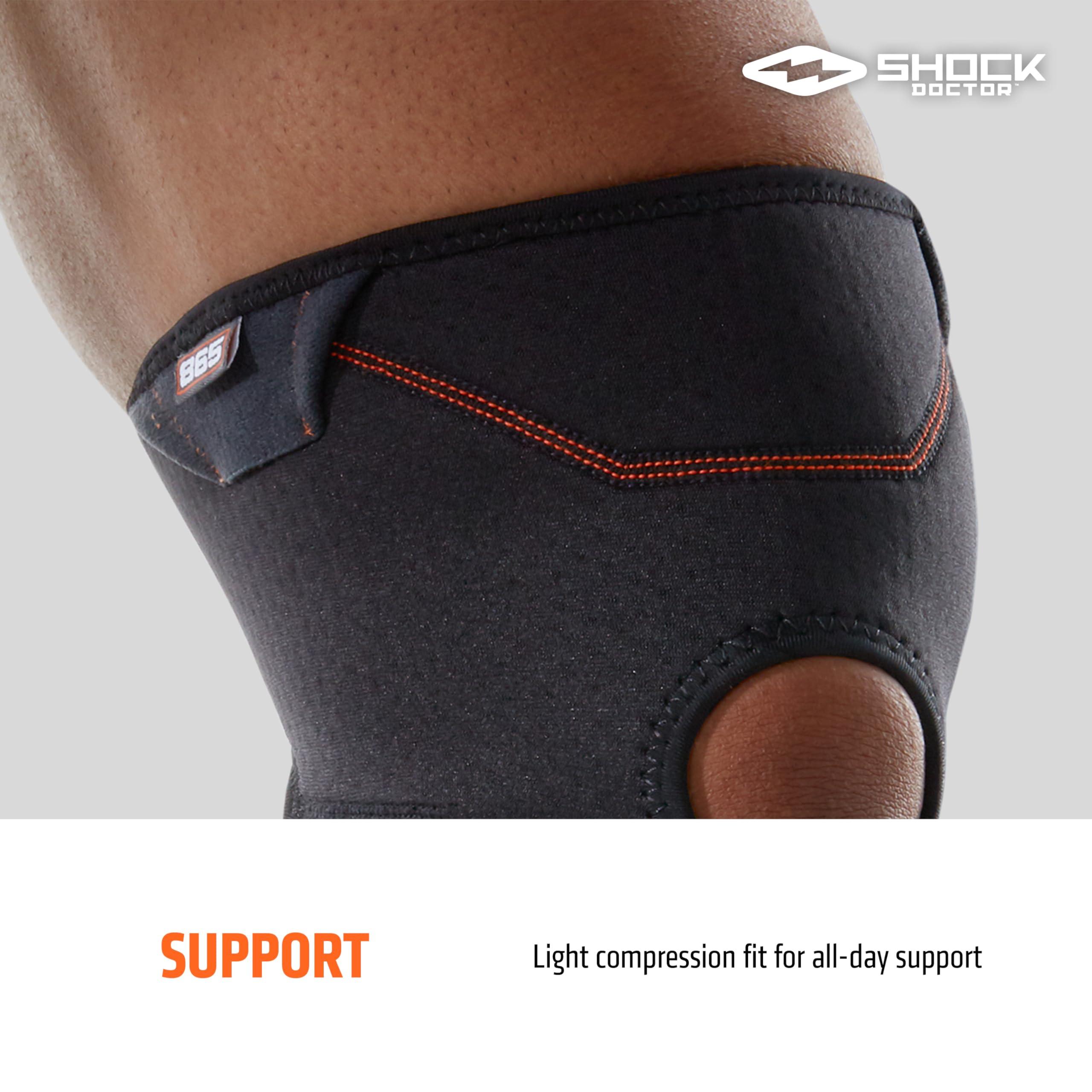 Shock Doctor Shock Doctor Knee Compression Sleeve with Open Patella Coverage, Senior Large