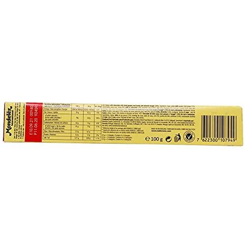 Toblerone Toblerone of Switzerland Fruit & Nut with Raisins, Honey and Almond Chocolate Bar - 5 X 100 Gm, 500 Gm