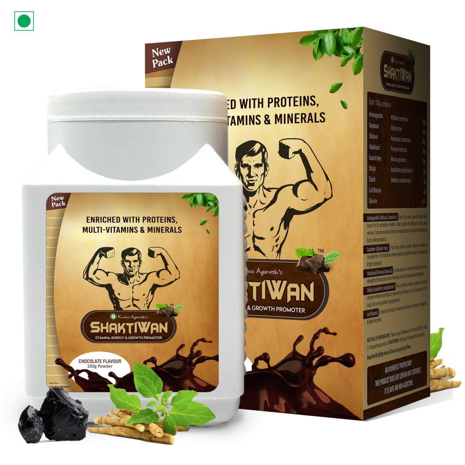 Kaahan Ayurveda Kaahan Ayurveda Shaktiwan Mass Gainer with Most Powerful all in one Formula,200 gm Powder