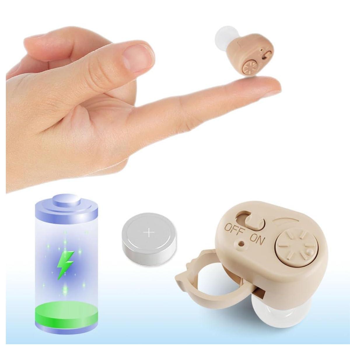 Aika AA Super Axon K-86 Behind Ear Sound Amplifier Hearing Aid Machine with Battery Suitable for upto 60% Hearing Loss Ear (For Single Ear, With 3 Month Warranty and Free Special Power Kit Worth 499/-)