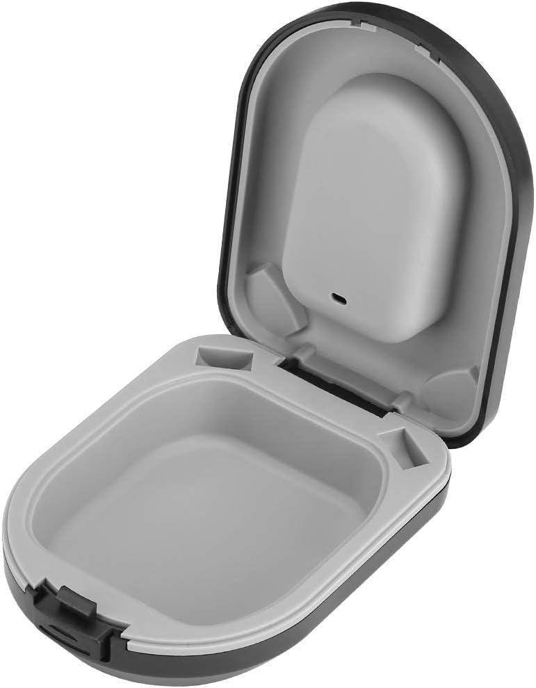 Aika Aika Hearing Aid Case, Hearing Aid Cases Waterproof Portable Drop Resistance Hearing Aid Storage Box Hard Hearing Aid Boxes Hearing Aid Container Hard Case for Hearing Aids (Model-2,Black)