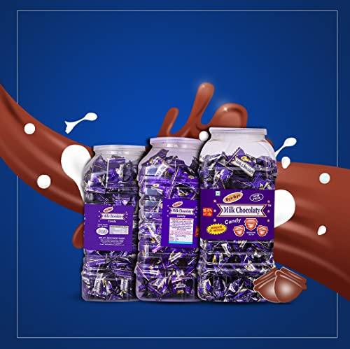 Bye-Bye Bye-Bye Milk Chocolaty Candy 600gm X 3 Jar Toffee Candies for Kids Pack of 3