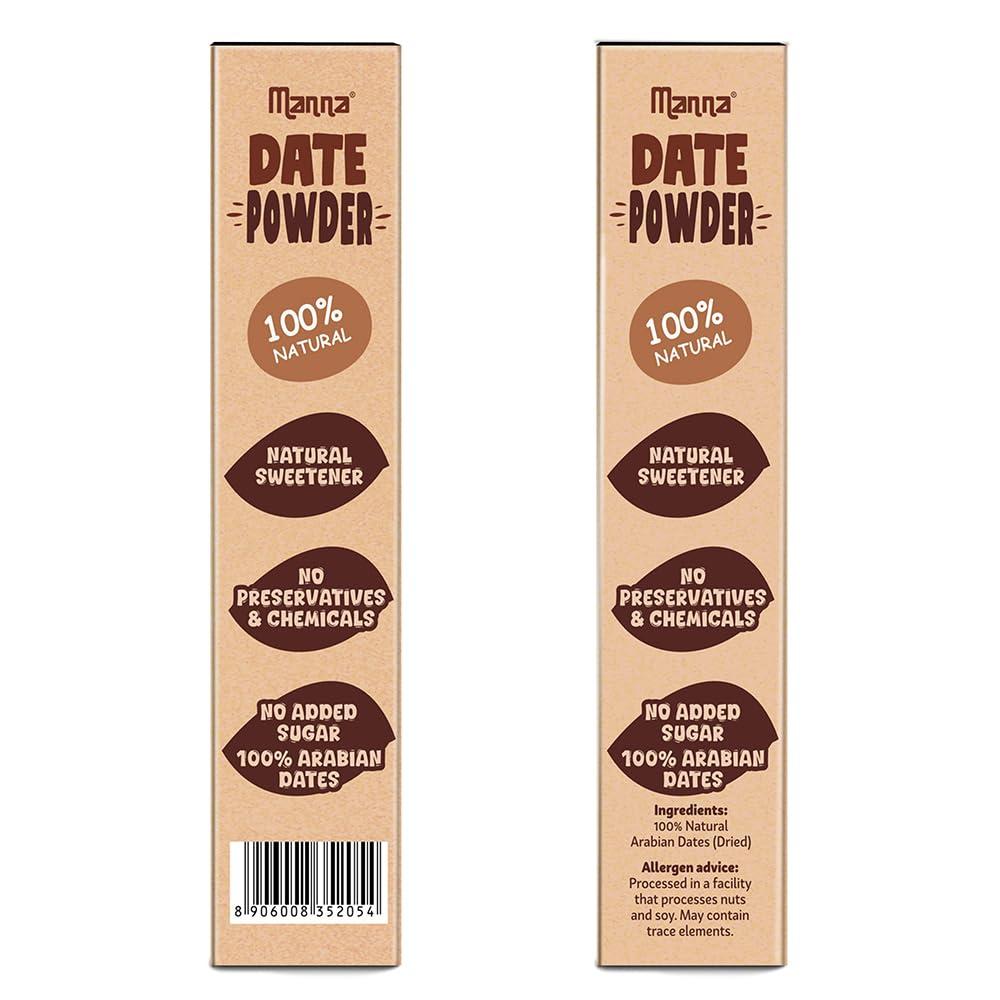 Manna Manna Health Mix, All Natural Kids Nutrition Drink, with 14 Ingredients, Zero Sugar. 100% Natural Nutrition 500g (250g, Pack of 2)