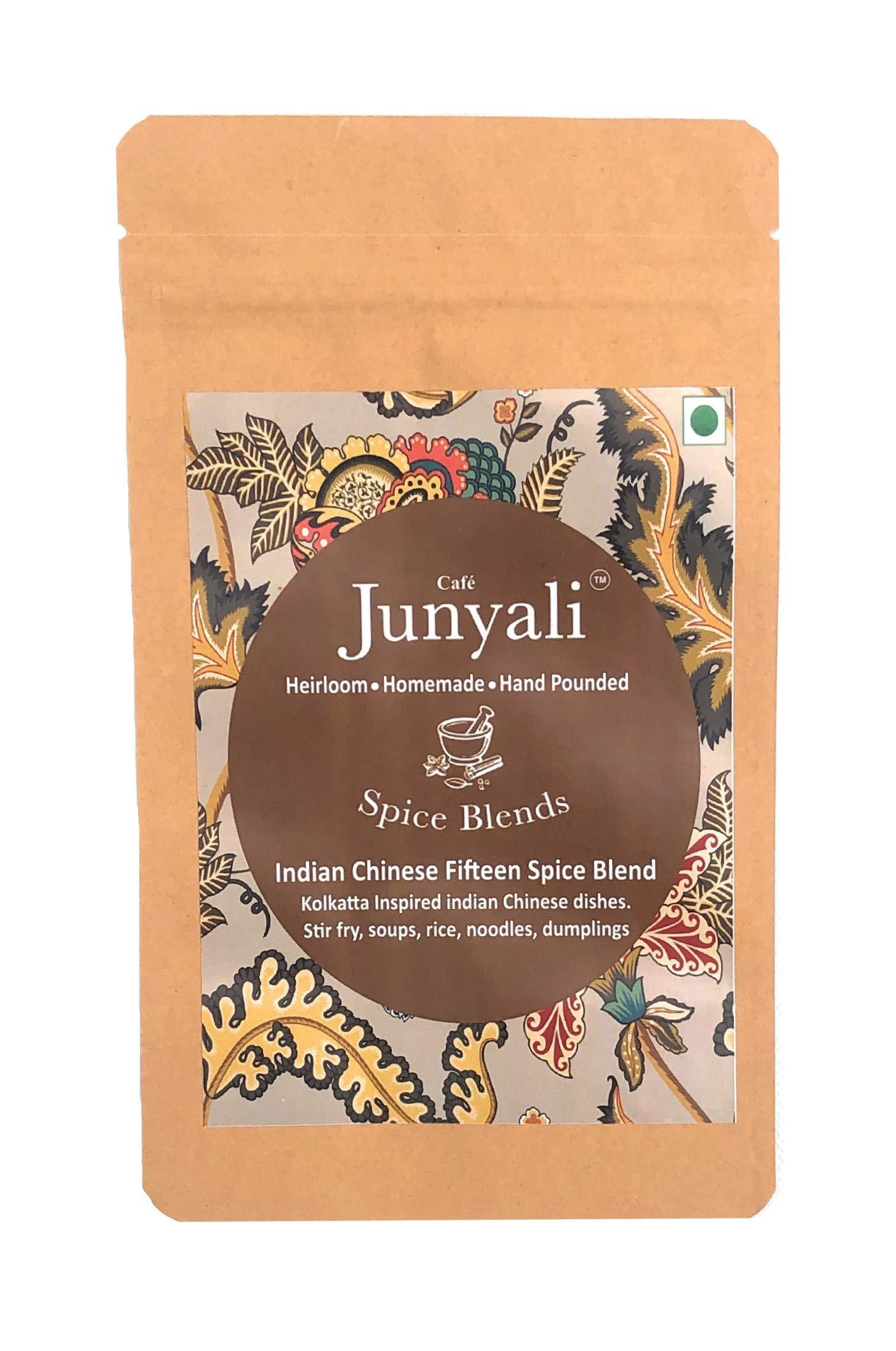 Cafe Junyali Cafe Junyali Indian Chinese Masala - (50g) Hand-Pounded Spice Blend for Stir Fry, Soups, Noodles, Dumplings, Fried Rice, Chicken & More Homemade with Pure Natural & Organic