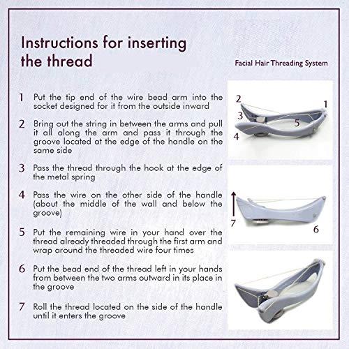 Velli VELLIQUE Eyebrow Face and Body Hair Threading and Removal System, tweezers kit for eyebrows, threading tool, threading machine for women, threading epilator for women (PACK OF 1)(Purple)