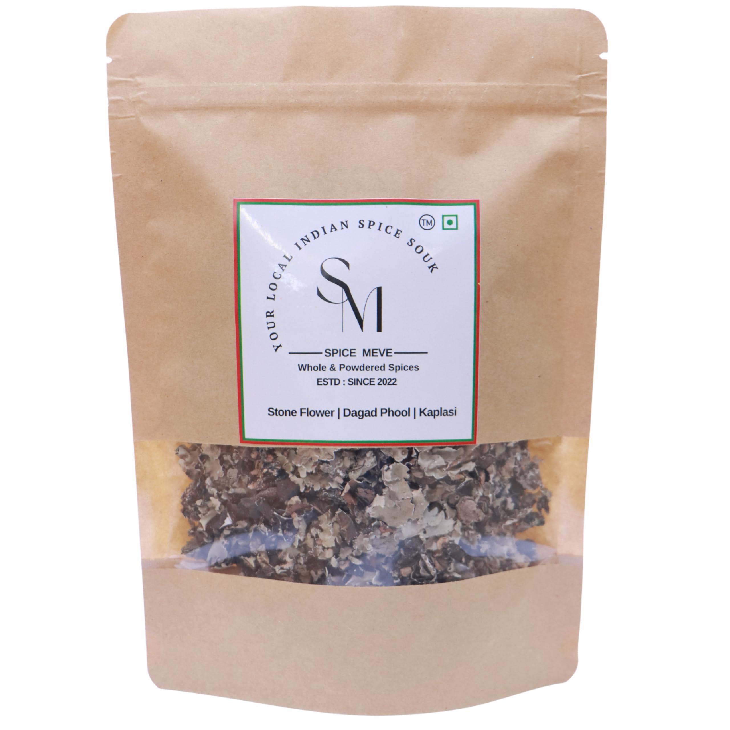 Spice Meve Spice Meve Black Stone Flower Spice | Pathar/Patthar ke Phool Spice | Dagad Phool, Kalpasi | Permalia Perlata| For Flavourful Cooking (100gm)