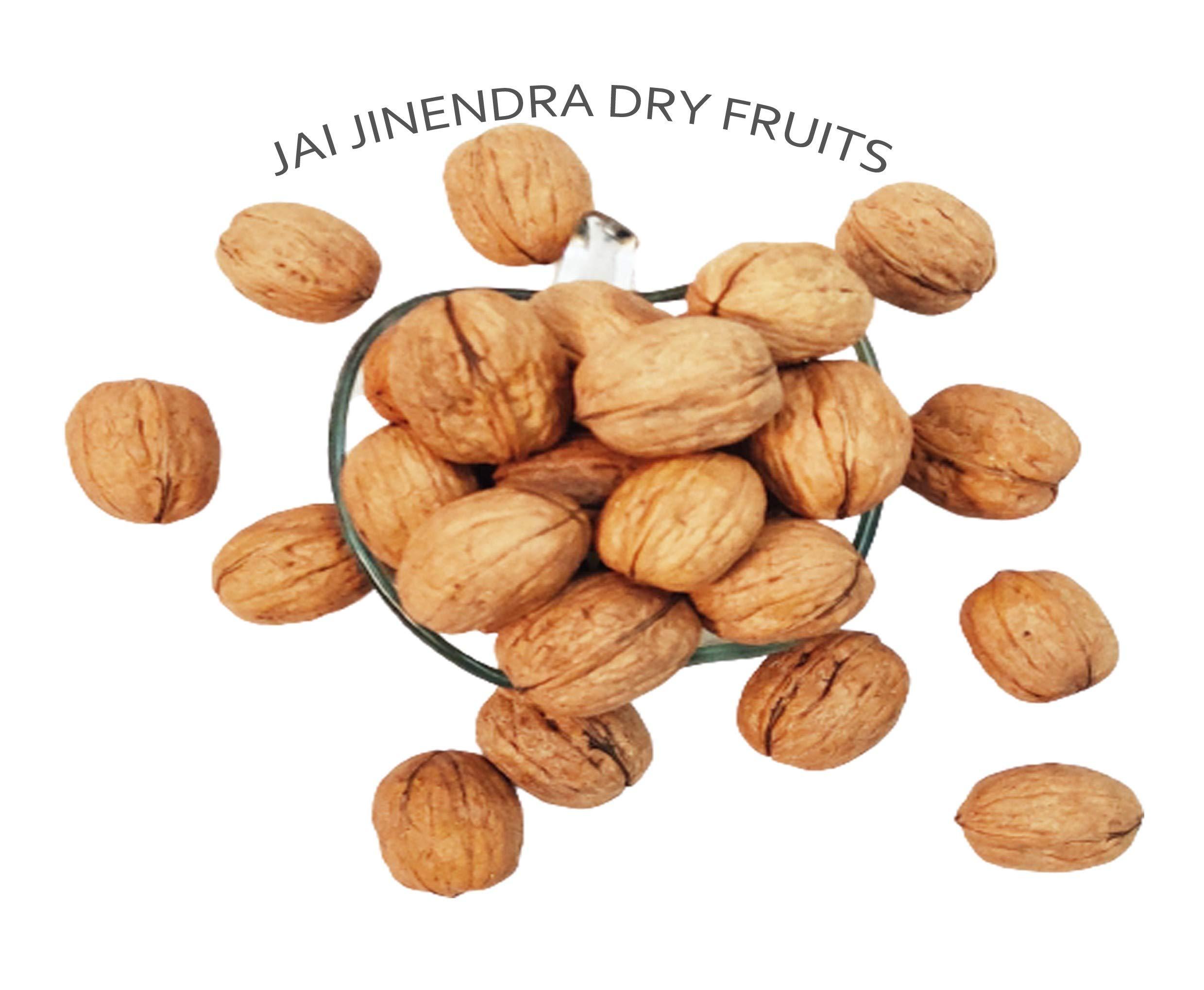 jai jinendra Jai Jinendra Dry Fruit Walnuts | Akhrot Sabut |1 Grade - Big Size |100% Natural and Pure | Pack Of- 400 gm Pure Without Shell Walnut Kernels | Akhrot Giri Dry Fruit| Perfect for snacking | Brain Food | Raw Akhroth Giri|