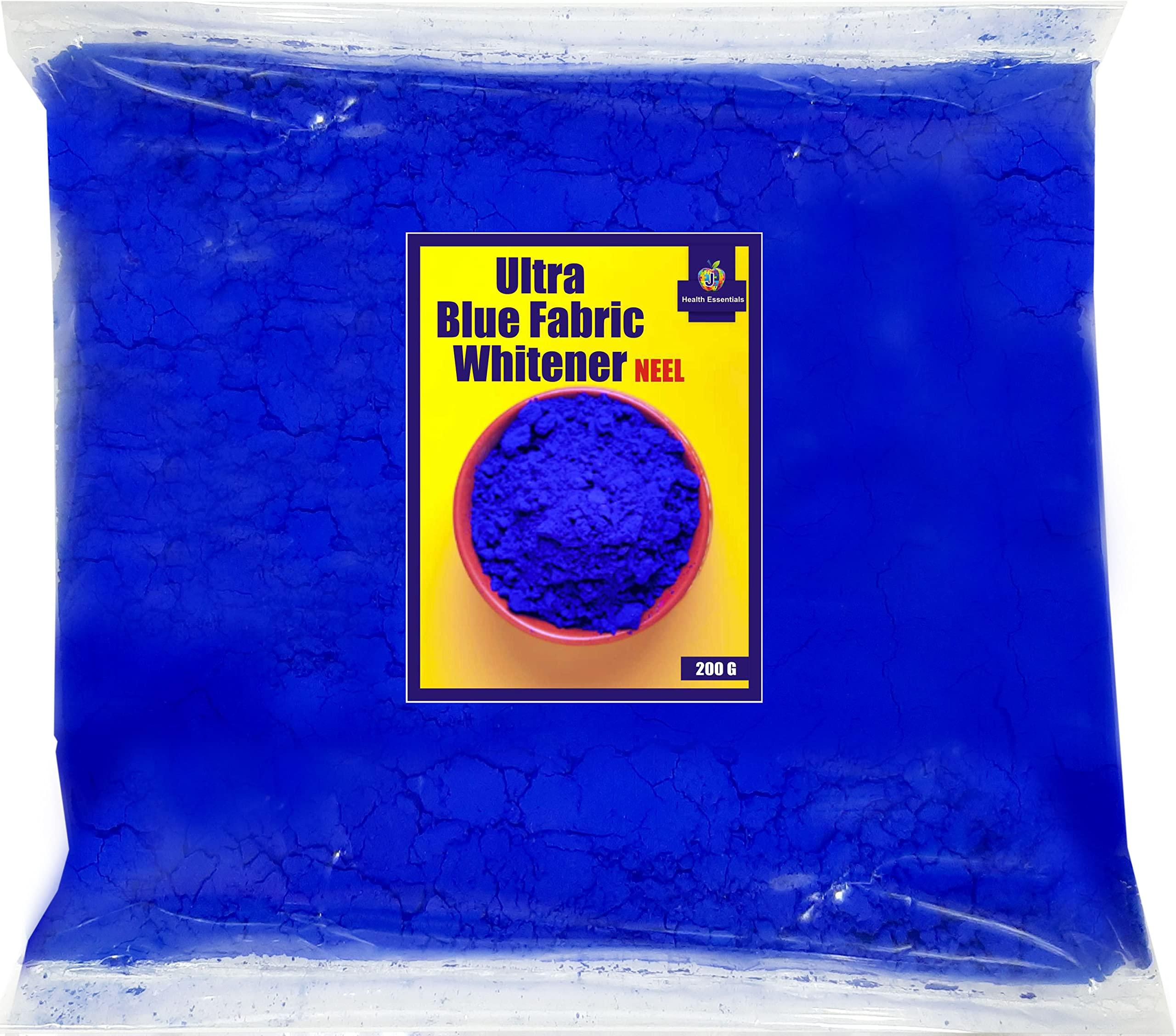 J Organics Jioo Organics Neel Powder Blue Natural Fabric Whitener for White and Colored Clothes | Effective, Safe, and Long-Lasting - 200g