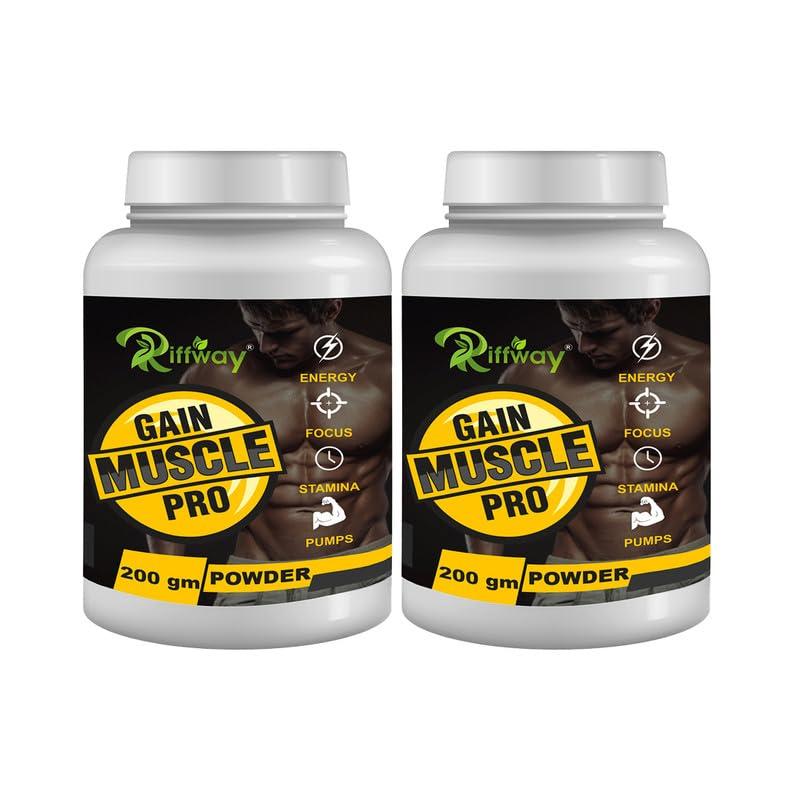 Inlazer Gain Muscle| Weight Gain Powder For Fast Weight & Muscle Gain, Daily Muscle Building| Weight Gainer For Strong Body Protein Formula|Weight Gain Powder For Men & Women| 400gm