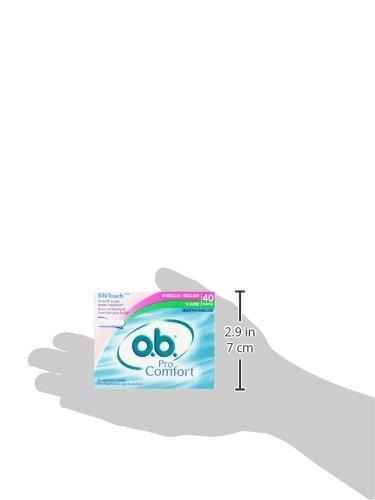o.b. o.b. Pro Comfort Applicator Free Digital Tampons, Regular and Super Multi-Pack - 40 Count