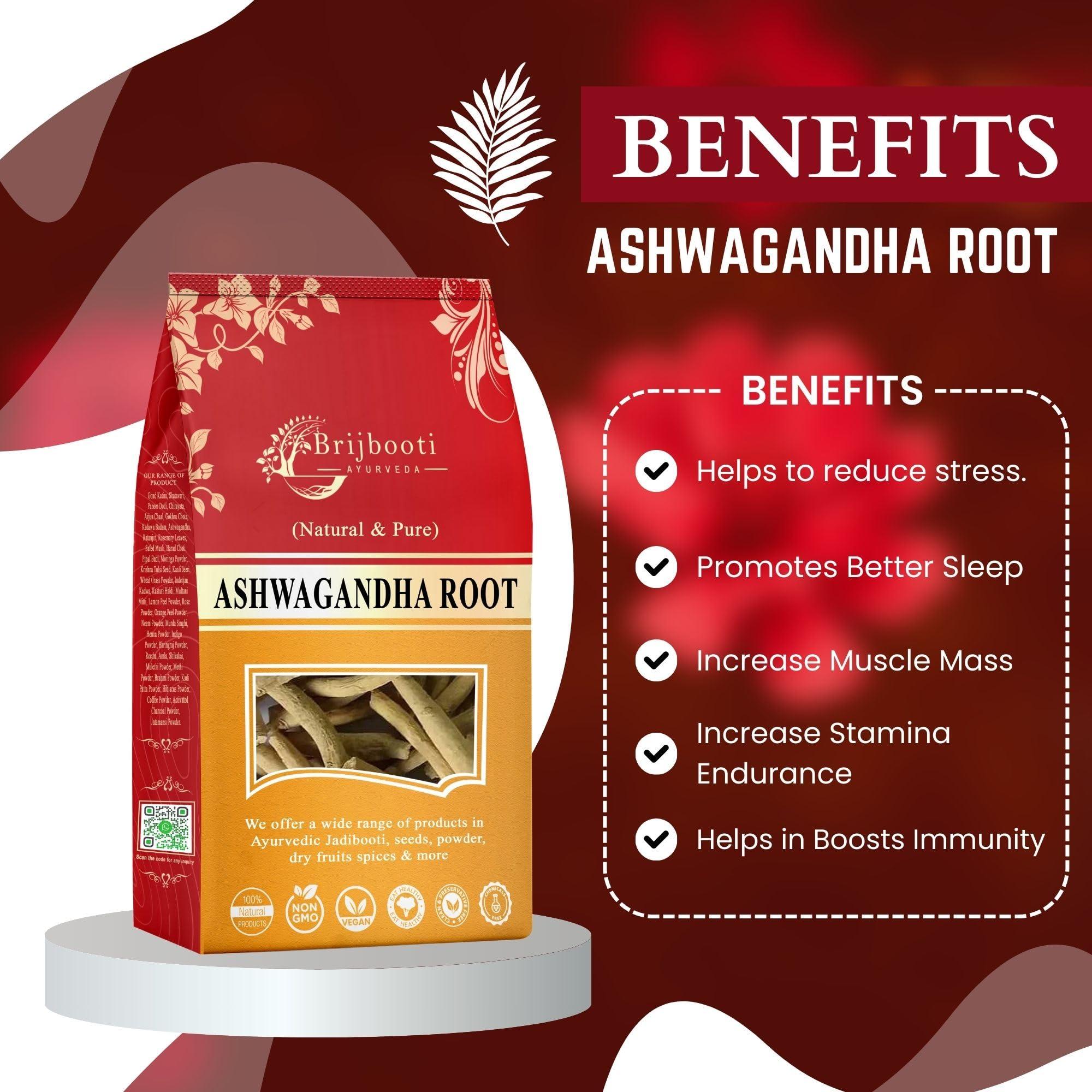 BIRJU MAHAVIR BIRJU MAHAVIR Ashwagandha Withania Somnifera Root, Natural, 200 g