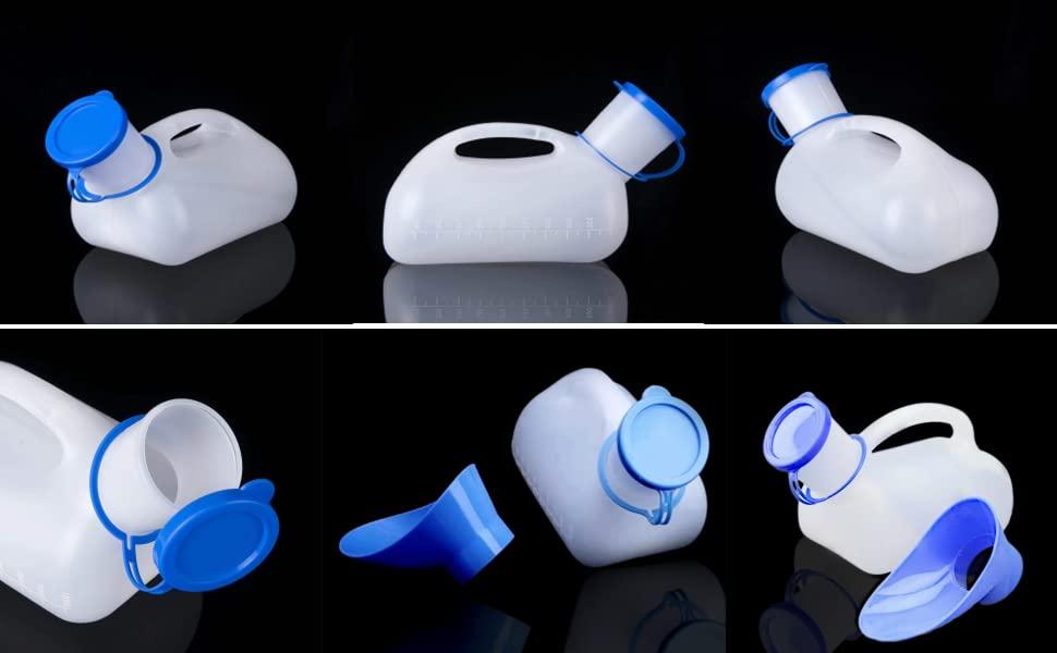 piliwl Car Unisex Potty Urinal, Men and Women urinals, with lid and Funnel, car Toilet Mobile Toilet Portable Outdoor Travel Urinal, Unisex Universal Emergency Urinal