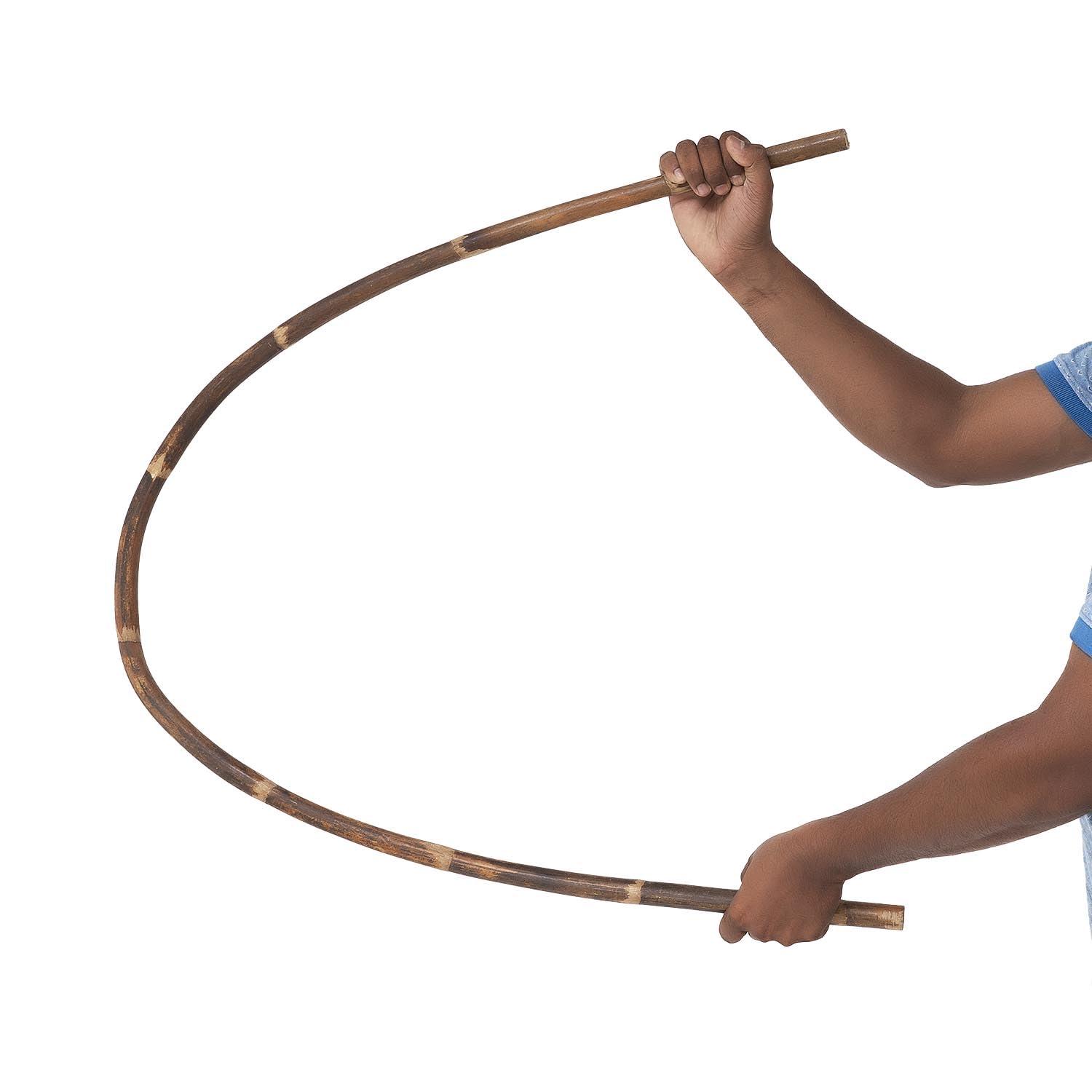 NavaFresh Basics ASA Silambam Stick Traditional Silambam Stick Cane, Unbreakable Stick, Long Stick, Walking Stick, Yoga Stick, Wooden Stick for Walking, Multipurpose Stick - Multicolour (5.5 feet)