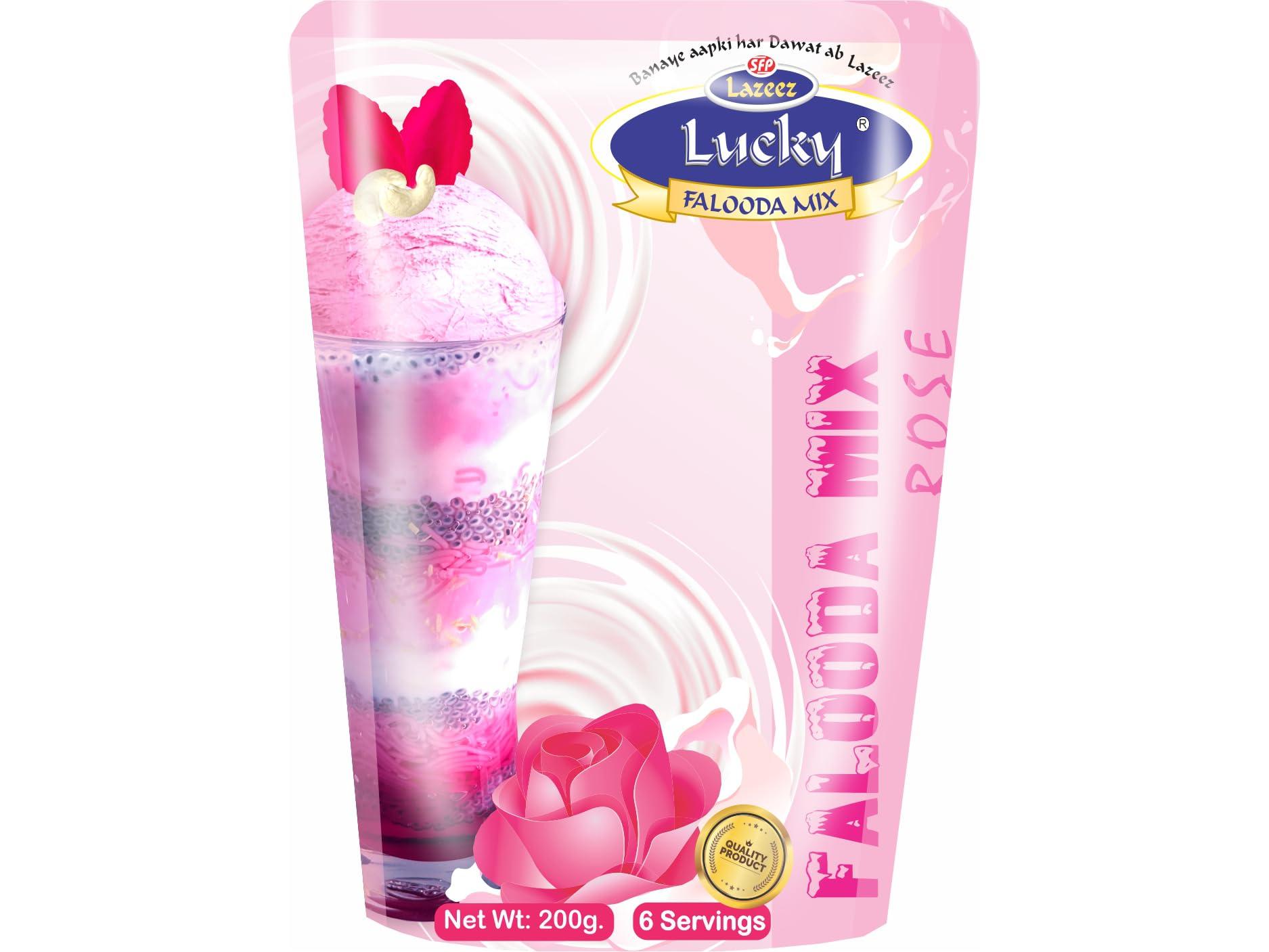 Lucky Lucky Falooda (Milkshake) Mix (Rose)