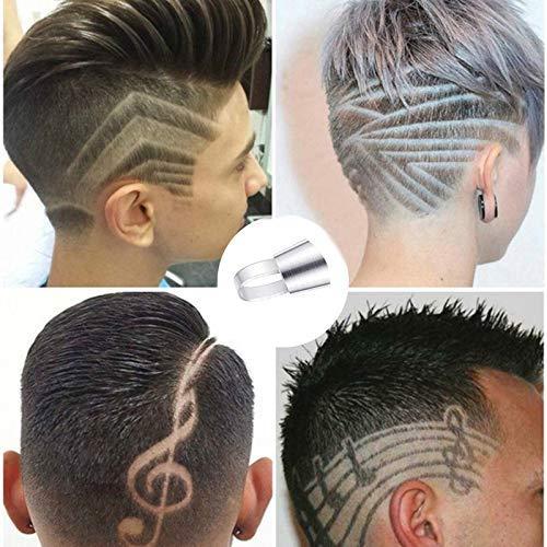 Delidge Delidge Stainless Stell Hair Tattoo Pen for Hair Design Barber Hairstyle Design Trimmer with tweezers and 10 pieces blades Eyebrow Mustache Beard Hair Styling Art