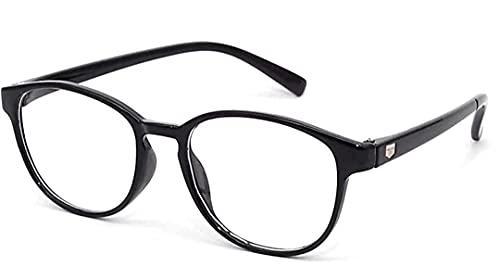 Glasswear Glasswear Reading Glasses For Women Bifocal Power Glasses For Men 1.00 1.25 1.50 1.75 2.00 2.25 2.50 2.75 3.00 Round Black Colour Frame Anti Glare Anti Fog (2.25)