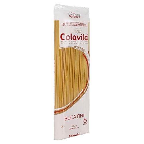 COLAVITA Colavita Bucatini Pasta (500g) | Hard Durum Wheat Pasta | Imported from Italy | Pack of 2