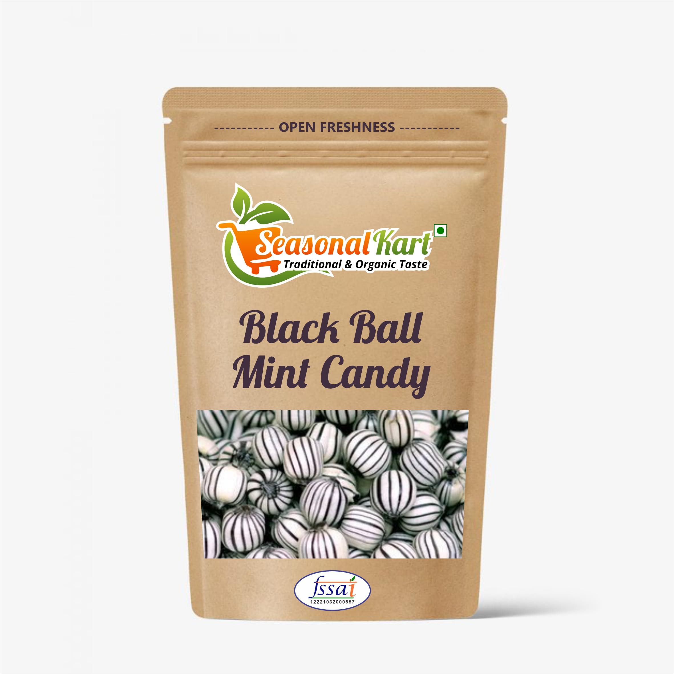 SEASONALKART SEASONALKART Combo Pack of Zebra Drops Candy Mint Black Ball Candy 400 Grams & Mint Brick Mini Pink Candy 400 Grams Total 800 Grams
