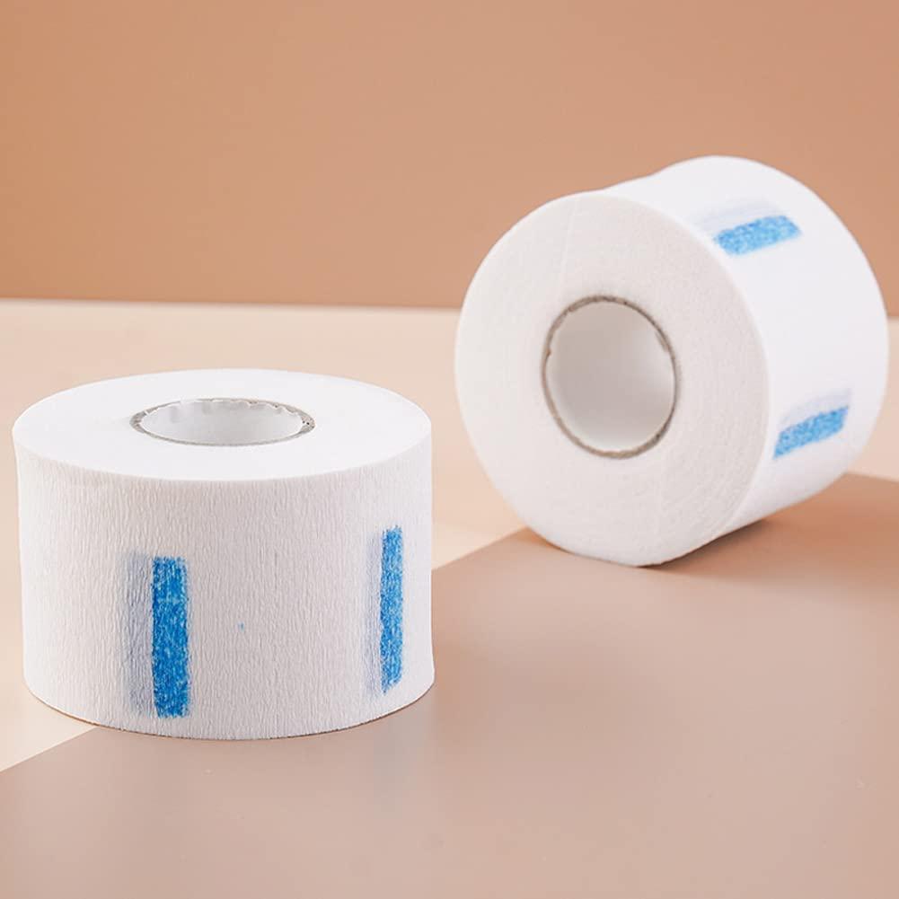 QUUPY QUUPY 2 Rolls Disposable Hairdressing Paper Collars Hairdressing Collar Stretchy Neck Covering Paper Towel for Hairdressers and Barbers or Household