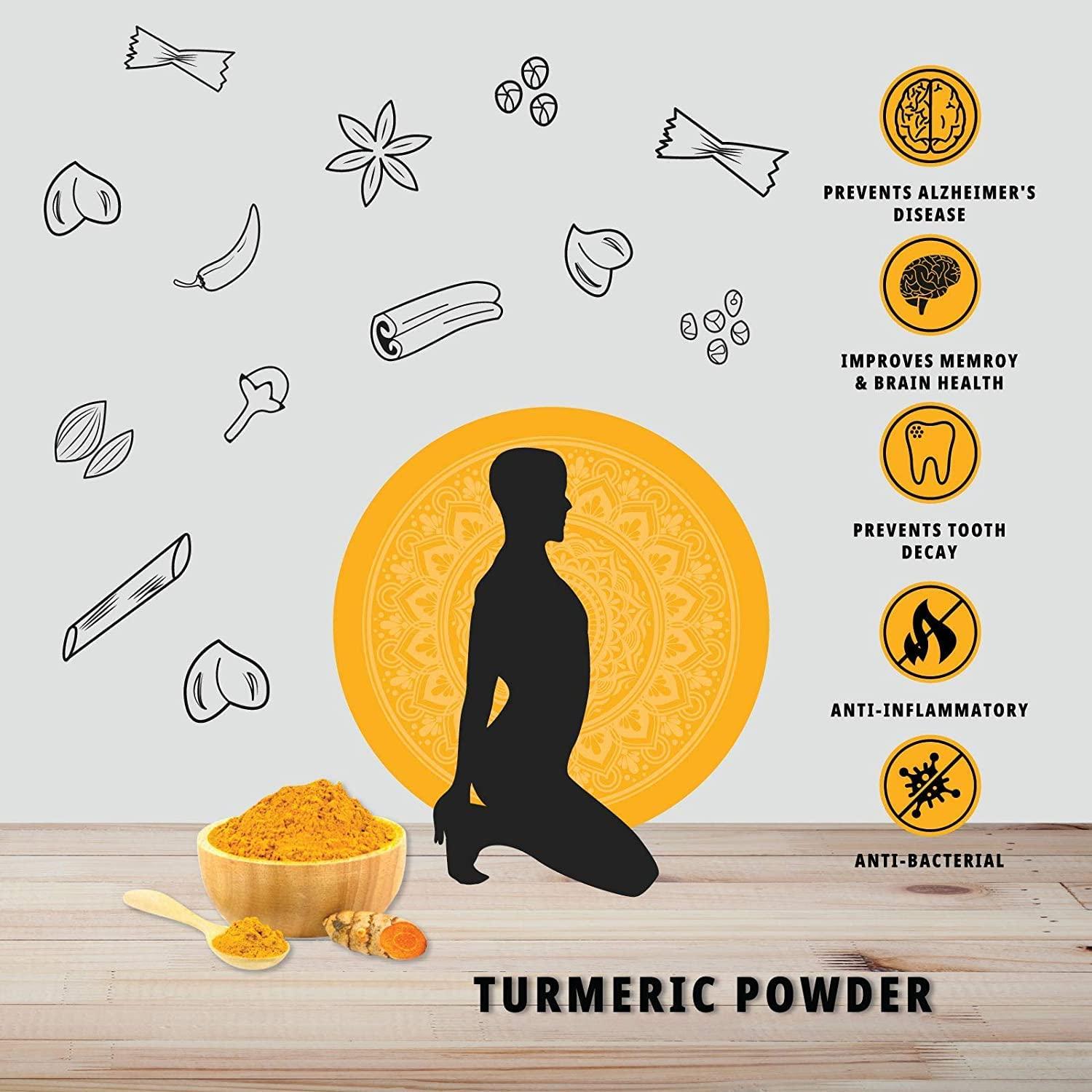 Organature Organature Natural Turmeric Powder | Haldi Powder | High High Curcumin Content Haldi Powder | Immunity Booster (400 Grams)