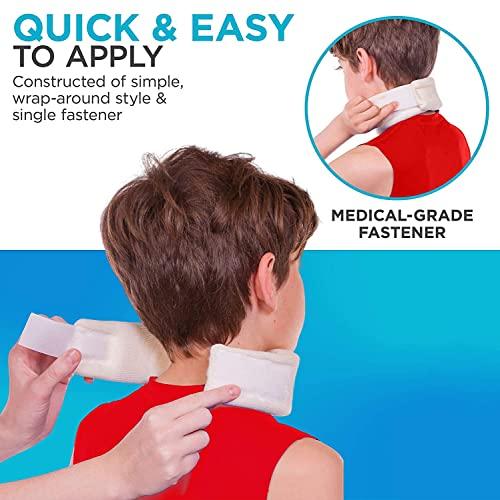 Medilink Medilink Kids Soft Foam Neck Brace Pediatric Cervical Collar | Small Youth Support Cuff | Childrens Whiplash and Torticollis Head Stabilizer Neck Brace Support for Infant Baby Toddler Child (S)