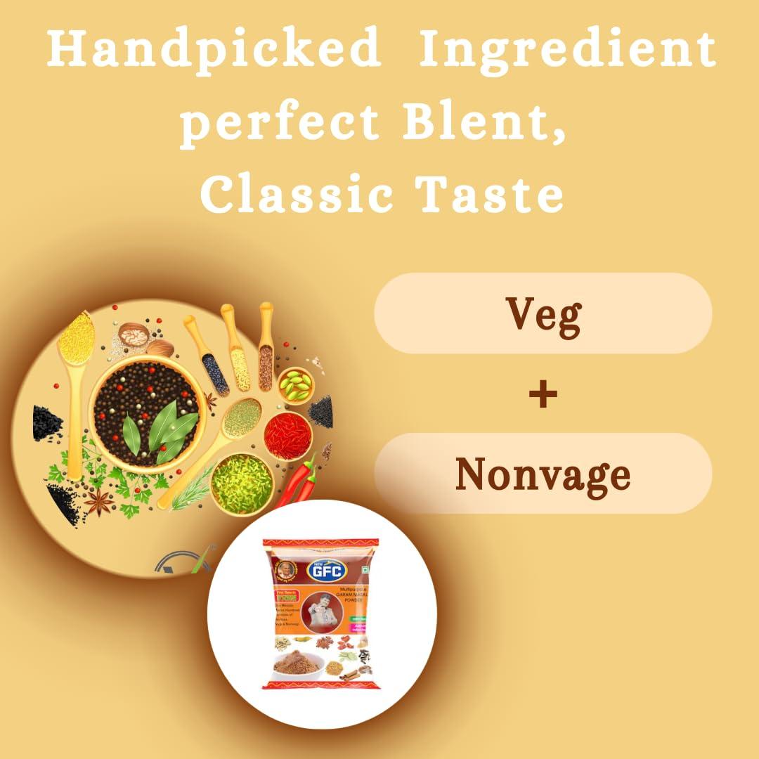 GFC GFC Garam Masala, Gluten Free, Multipurpose Garam Masala Powder (Pack Of 1) - 1KG
