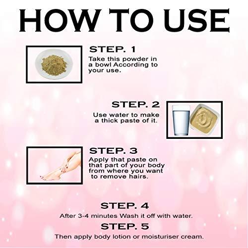 Haria Naturals Haria Naturals 100% Pura And Naturals Hair Remove Powder 100 gms (Pack of 3) 300gms